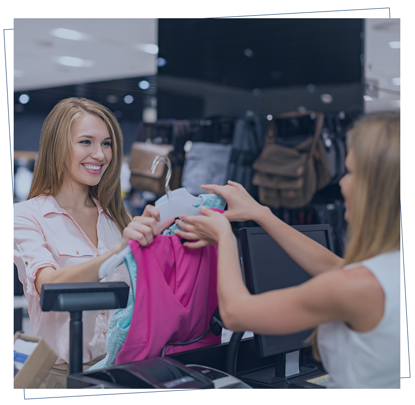 Point of Sale software powering a retail company.
